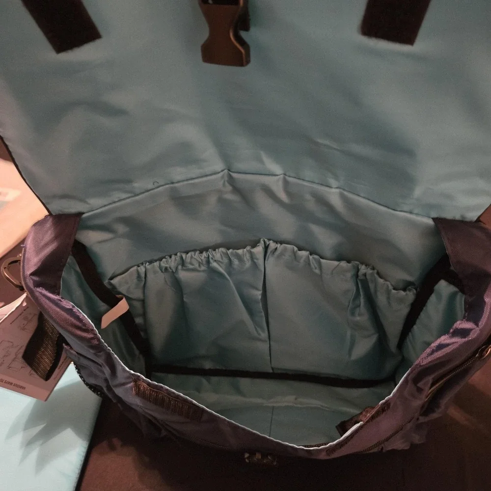Gemline Navy Uptown Convertible Diaper Bag Kit Messenger Backpack Baby TravelNEW